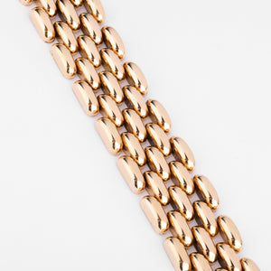Bracelet manchette or jaune