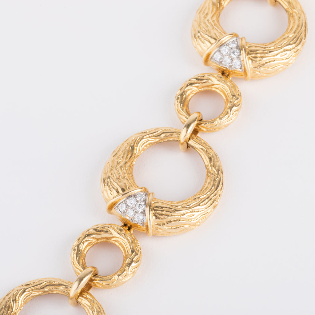 Bracelet en or jaune et diamants de la maison Boucheron