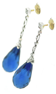 Boucles d'oreilles en diamants et platine - adalgyseboutique