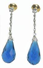 Charger l&#39;image dans la galerie, Boucles d&#39;oreilles en diamants et platine - adalgyseboutique
