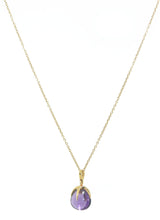 Charger l&#39;image dans la galerie, Collier de la maison Pomellato modèle Veleno en or rose et améthyste - adalgyseboutique

