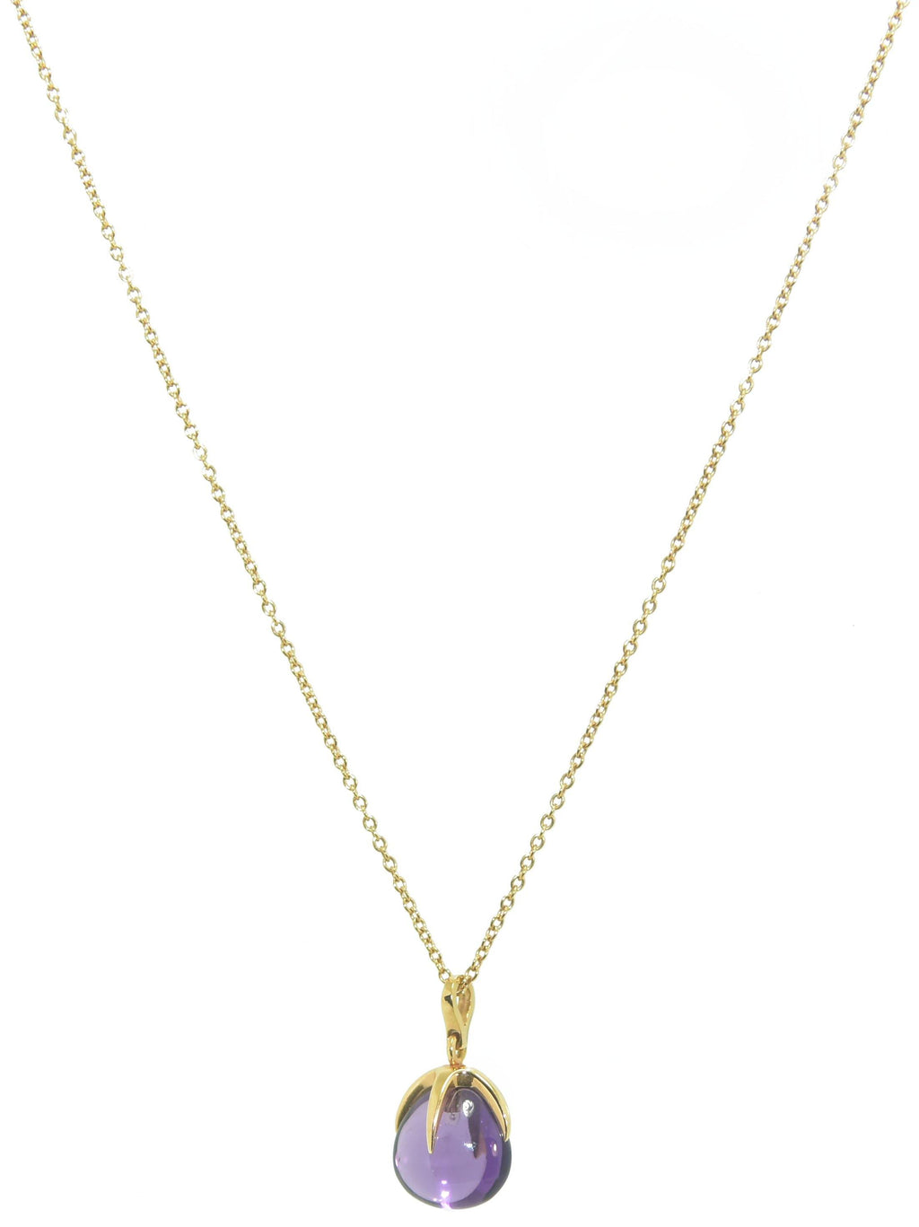 Collier de la maison Pomellato modèle Veleno en or rose et améthyste - adalgyseboutique
