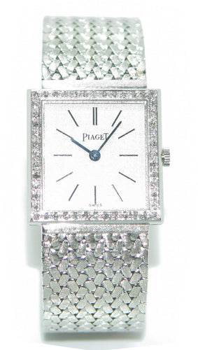 Montre Piaget or gris et diamant - adalgyseboutique