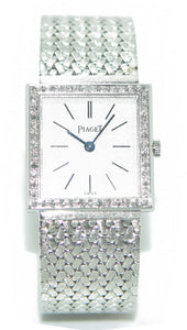 Montre Piaget or gris et diamant - adalgyseboutique