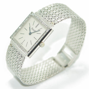 Montre Piaget or gris et diamant - adalgyseboutique