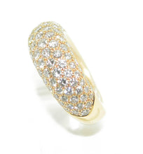 Charger l&#39;image dans la galerie, Bague jonc or jaune  en diamant de la maison Chaumet - adalgyseboutique
