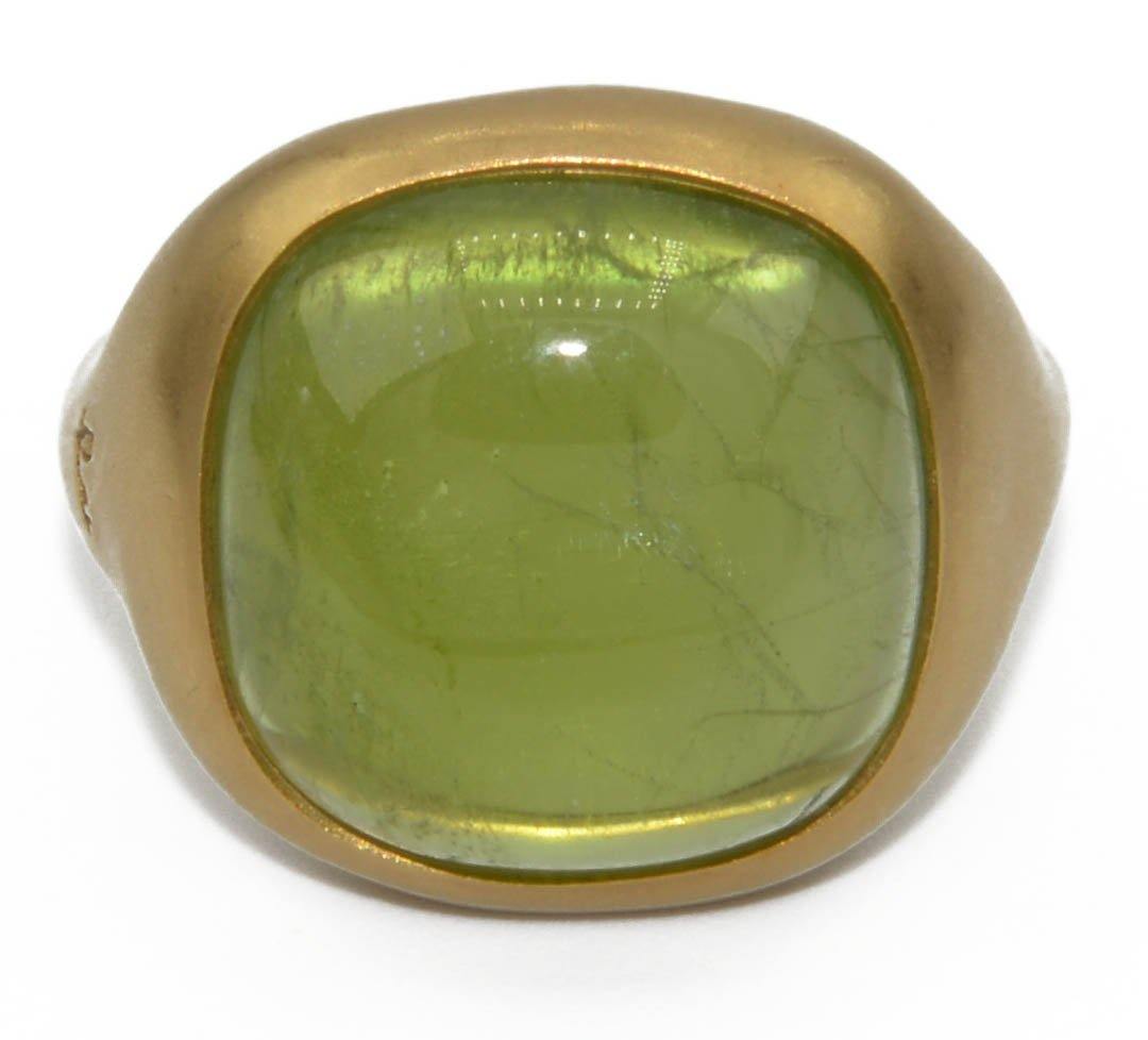 Bague signée Pomellato ornée d'un péridot - adalgyseboutique