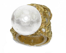 Charger l&#39;image dans la galerie, Bague or jaune et Perle - adalgyseboutique
