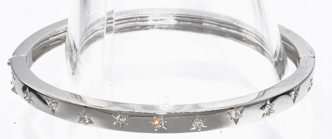Bracelet jonc or blanc forme ruban - adalgyseboutique
