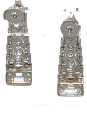 Charger l&#39;image dans la galerie, Boucles d&#39;oreilles en platine et diamants - adalgyseboutique
