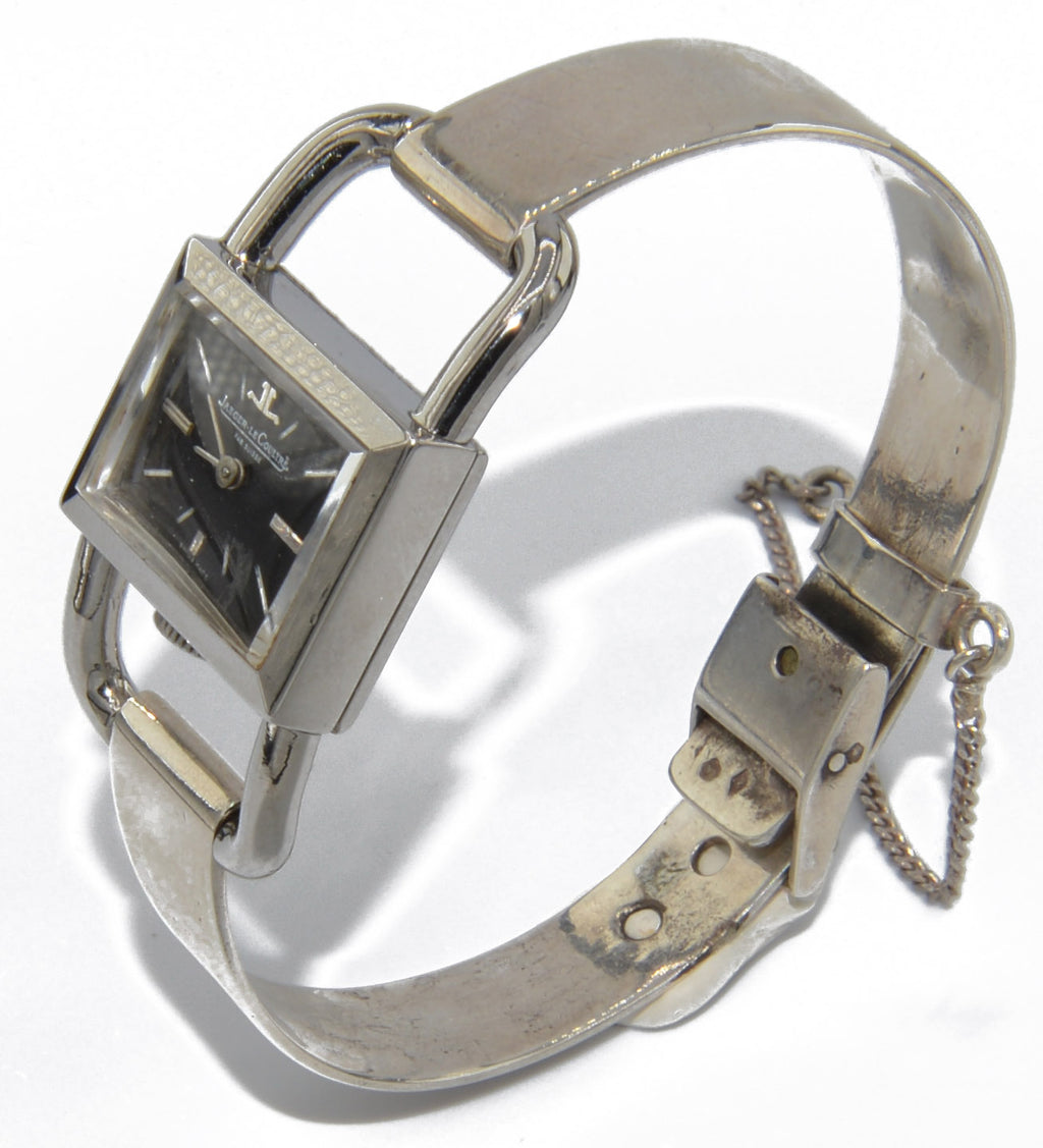 Montre acier Modèle Etrier Jaeger Lecoultre pour la maison Hermès