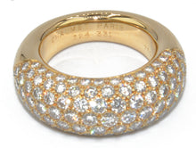 Charger l&#39;image dans la galerie, Bague jonc or jaune  en diamant de la maison Chaumet
