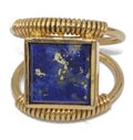 Bague étrusque en or et lapis