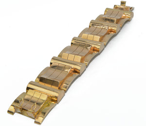 Bracelet tank or rose et jaune 18k