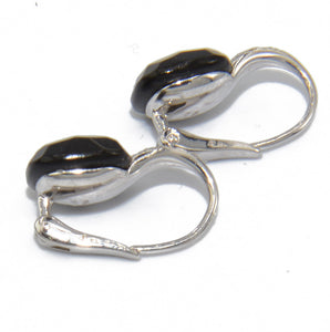 Boucles d'oreilles de la maison Pomellato en onyx et diamant modèle Capri