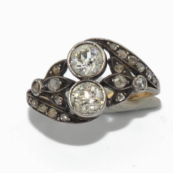 Bague toi & moi en diamant
