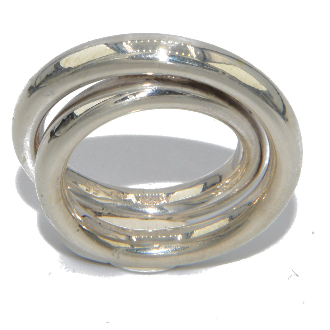 Bague de la maison Hermès collection Vertige en argent