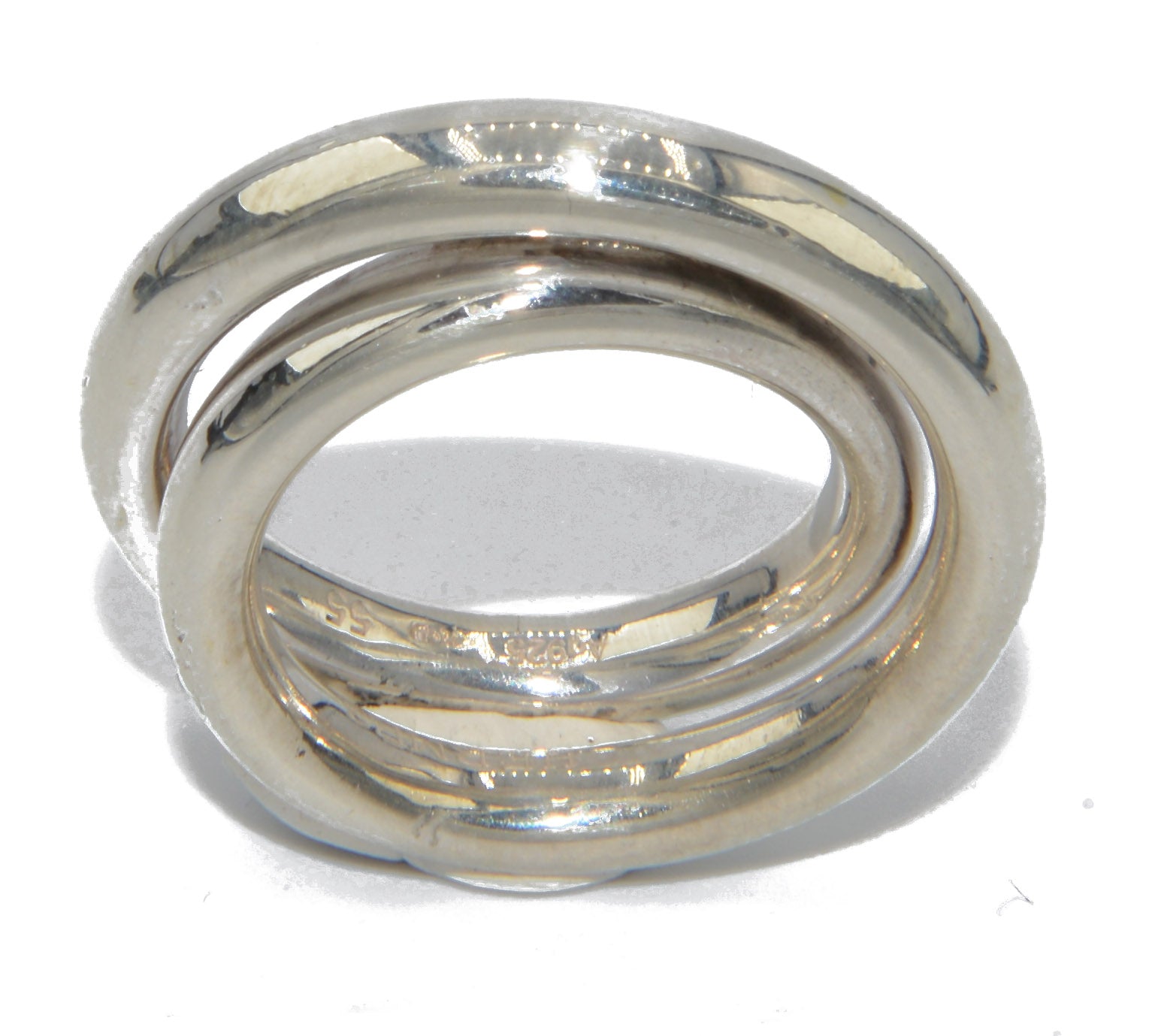 Bague de la maison Hermès collection Vertige en argent