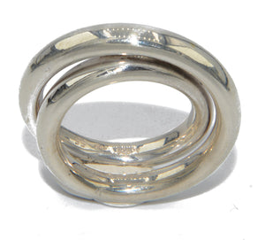 Bague de la maison Hermès collection Vertige en argent