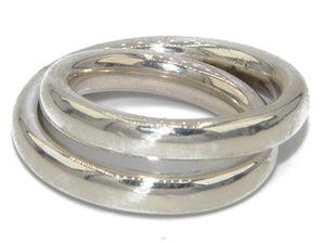 Bague de la maison Hermès collection Vertige en argent