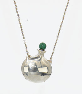 Pendentif flacon en argent de la maison Tiffany collection Elsa Peretti