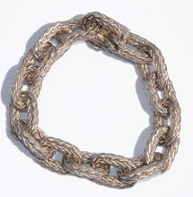 Charger l&#39;image dans la galerie, Bracelet en argent Hermès maillons tressés

