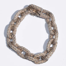 Charger l&#39;image dans la galerie, Bracelet en argent Hermès maillons tressés
