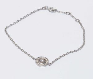 Bracelet de la maison Boucheron en or gris et diamant
