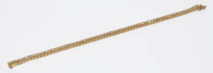 Bracelet riviere en or jaune en diamant princesse