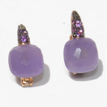 Charger l&#39;image dans la galerie, Boucles d&#39;oreilles Pomellato capri en jade lilas

