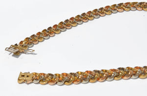 Collier Poiray 3 couleurs d'or modèle Tresse