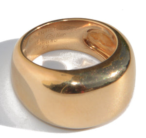 Bague Cartier or jaune modèle nouvelle vague