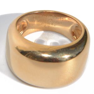 Bague Cartier or jaune modèle nouvelle vague