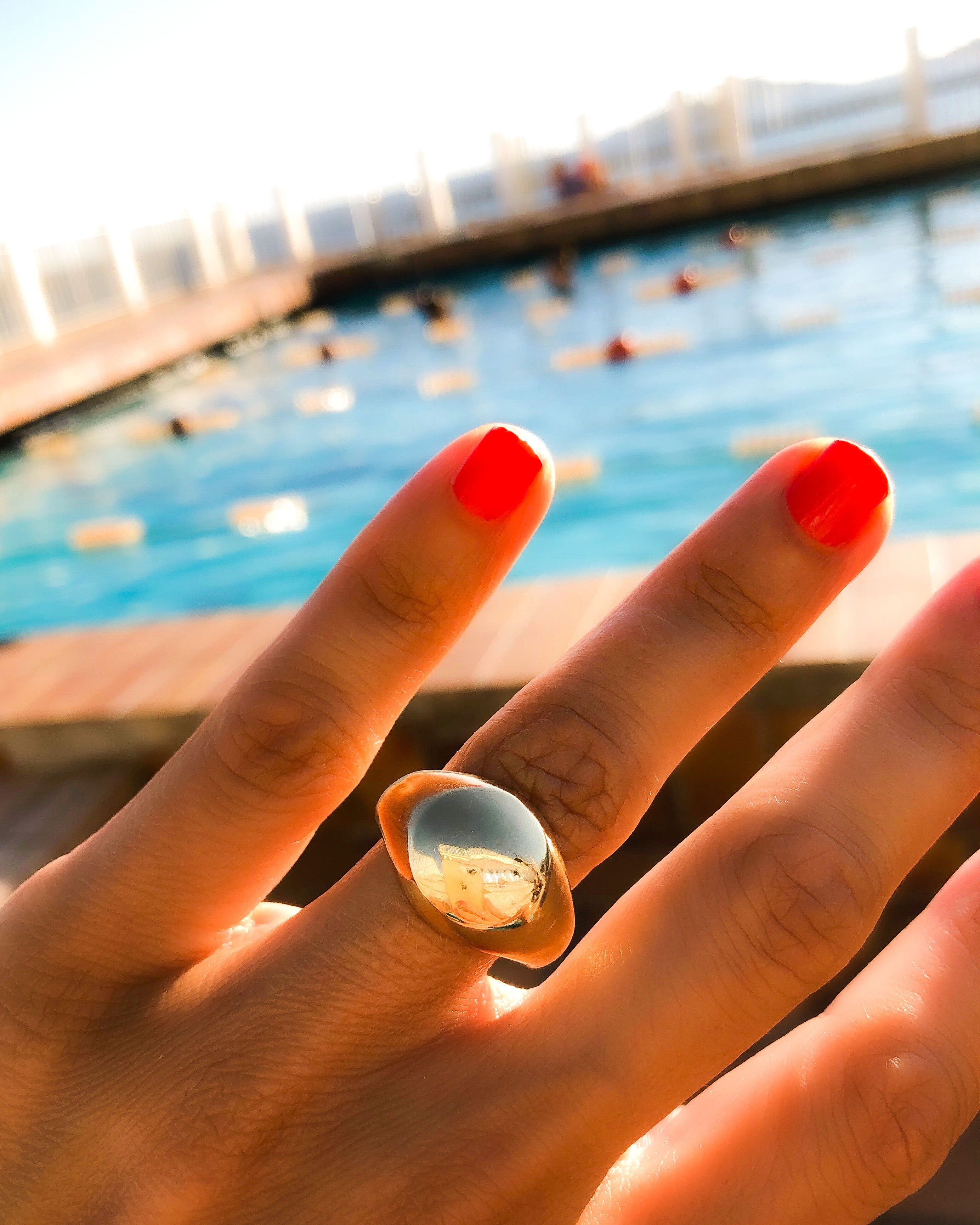 Bague chevalière or jaune 18k signée de la maison Chaumet