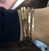 Charger l&#39;image dans la galerie, Bracelet or rose 18k formant des maillons rectangles - adalgyseboutique
