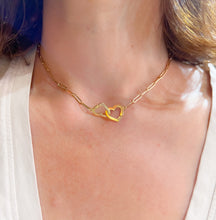 Charger l&#39;image dans la galerie, Collier or rose Dinh Van formant 2 cœurs
