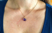 Charger l&#39;image dans la galerie, Collier de la maison Pomellato modèle Veleno en or rose et améthyste - adalgyseboutique
