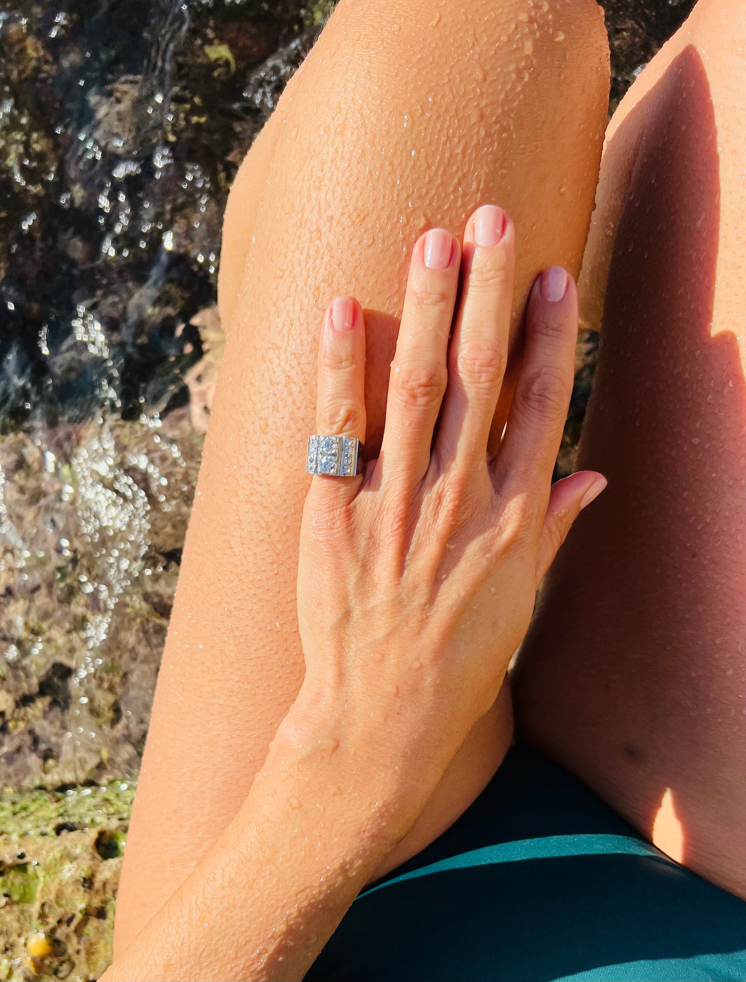 Bague platine en diamant 1930
