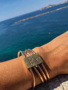 Bracelet jonc en or rose