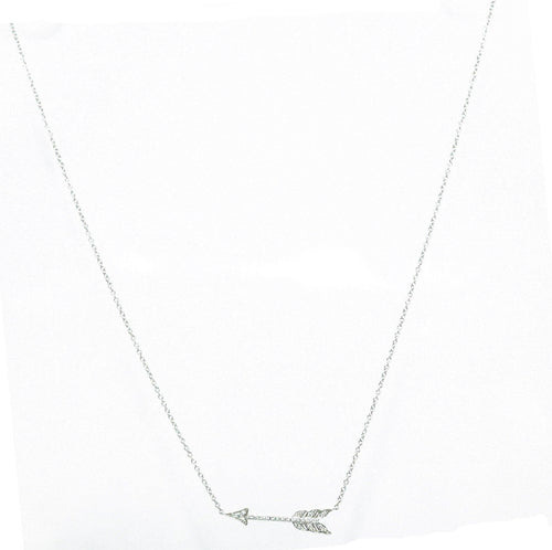 Collier en platine formant une flèche en diamant signée de la Maison Tiffany & co - adalgyseboutique