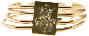Bracelet jonc en or rose