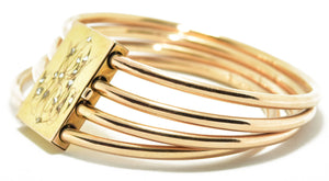 Bracelet jonc en or rose