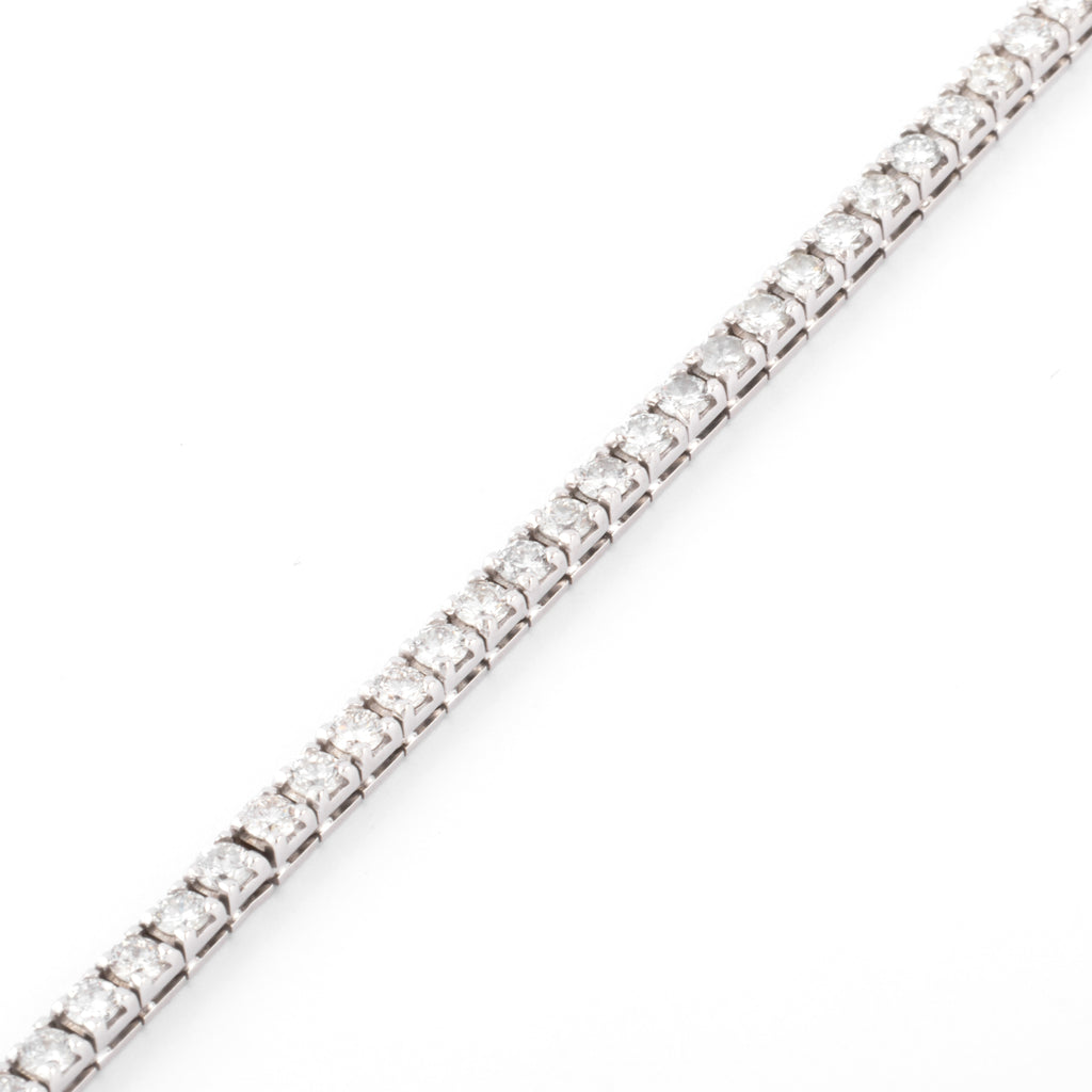 Bracelet rivière en or gris et diamant