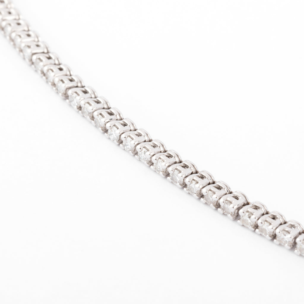 Bracelet rivière or gris en diamants
