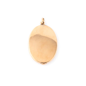 Pendentif en or jaune oval