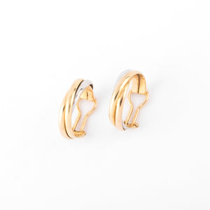 Créole en 3 ors de la maison Cartier modèle Trinity