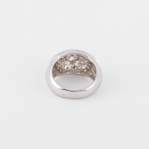 Bague jonc pavée de diamant de diamant