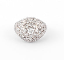 Charger l&#39;image dans la galerie, Bague dôme en platine et diamants
