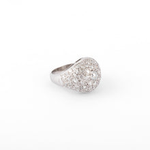 Charger l&#39;image dans la galerie, Bague dôme en platine et diamants
