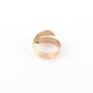 Bague 3 Ors avec un diamant